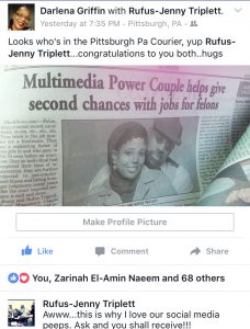 Pittsburgh Courier, Surviving Parenting, jenny triplett, parenting advice, rufus triplett, jobs for felons, surviving parenting in the 21st century, power couple