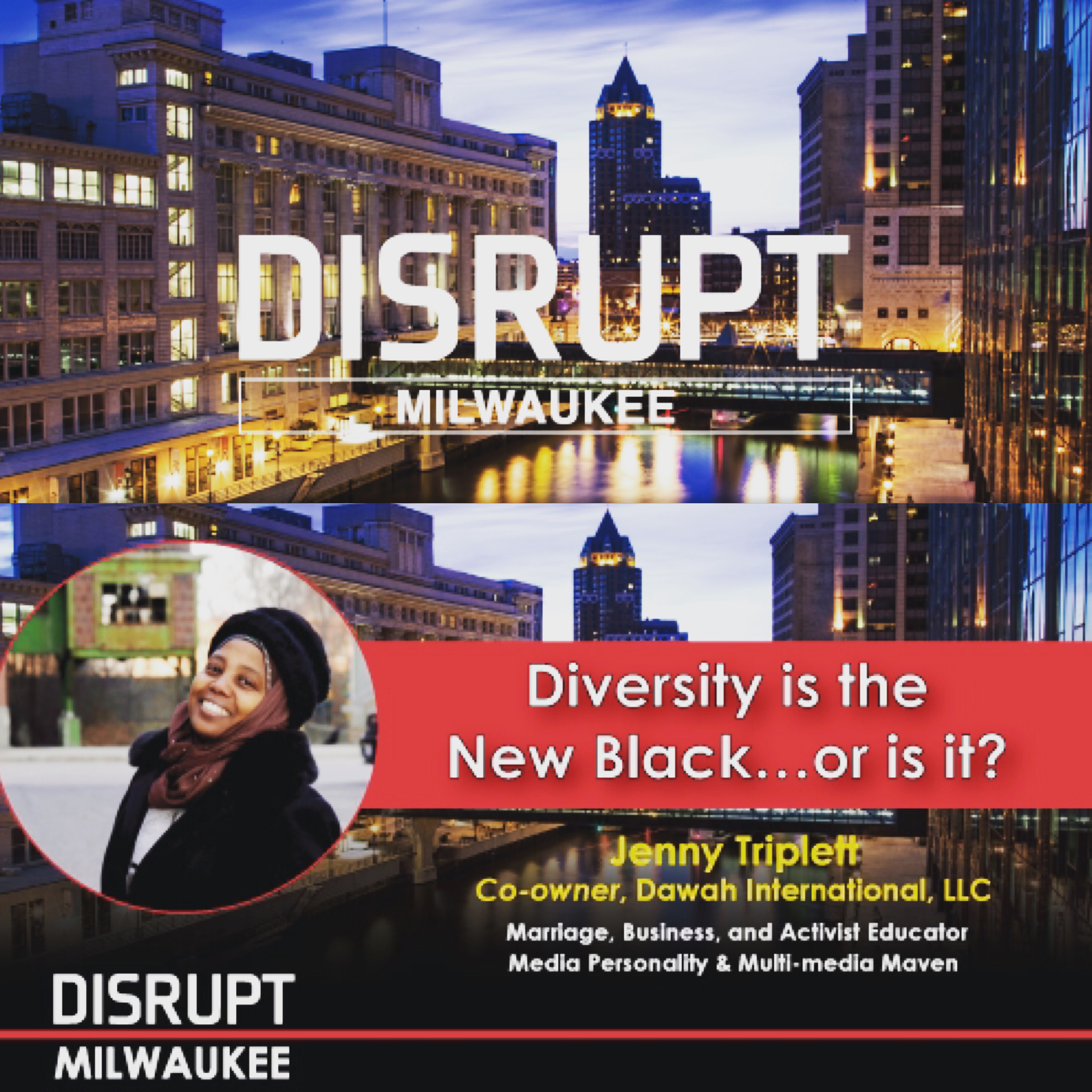 disrupt milwaukee, disrupt charlotte, rufus and jenny, jenny triplett, jenny going in with diversity, rufus and jenny do human resources
