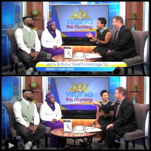 Jenny and Rufus Triplett celebrate 25 years of Marriage on Virginia this Morning